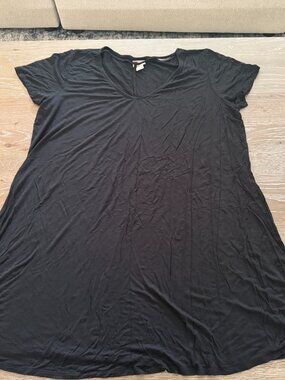 Womens Mossimo Supply Co. black t-shirt tee top dress size large